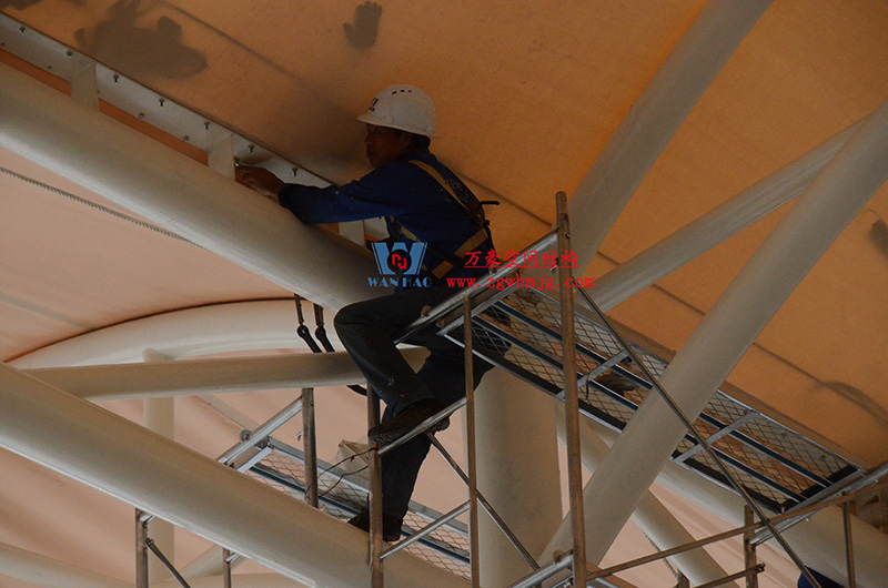 浙江真愛(ài)毯業(yè)科技有限公司廠房三屋面膜結(jié)構(gòu)工程完工大吉! 浙江真愛(ài)毯業(yè)科技有限公司廠房三屋面膜結(jié)構(gòu)工程完工大吉!