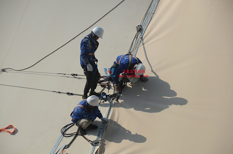 浙江真愛(ài)毯業(yè)科技有限公司廠房三屋面膜結(jié)構(gòu)工程完工大吉! 浙江真愛(ài)毯業(yè)科技有限公司廠房三屋面膜結(jié)構(gòu)工程完工大吉!