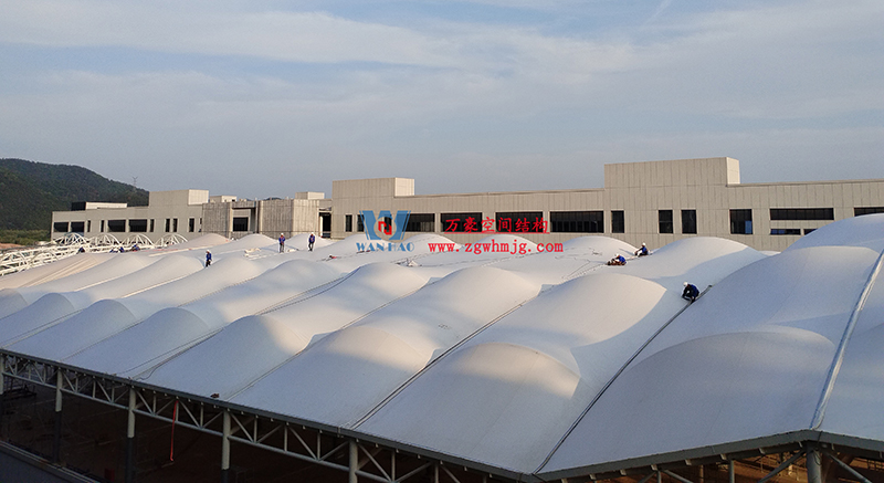 浙江真愛(ài)毯業(yè)科技有限公司廠房三屋面膜結(jié)構(gòu)工程完工大吉! 浙江真愛(ài)毯業(yè)科技有限公司廠房三屋面膜結(jié)構(gòu)工程完工大吉!