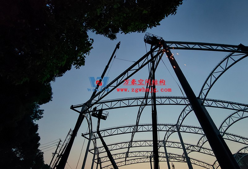 國網江西省電力有限公司培訓中心實訓基地改造膜結構項目最新施工進度