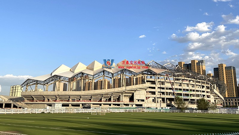 緊抓施工進度|這個體育場PTFE膜結構工程有最新動態~