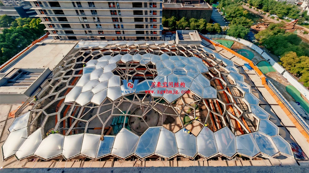 浙江萬豪空間結構集團有限公司安吉云安里項目膜結構工程進展報告