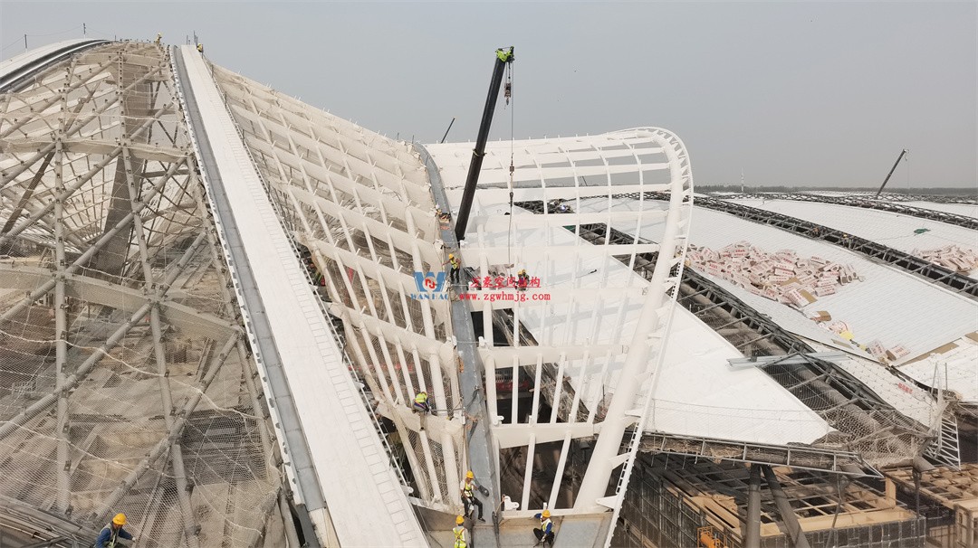 千帆競發(fā)勢如虹｜中原國際會展中心膜結(jié)構(gòu)天幕攻堅實錄，擎起中原會展新地標(biāo)！