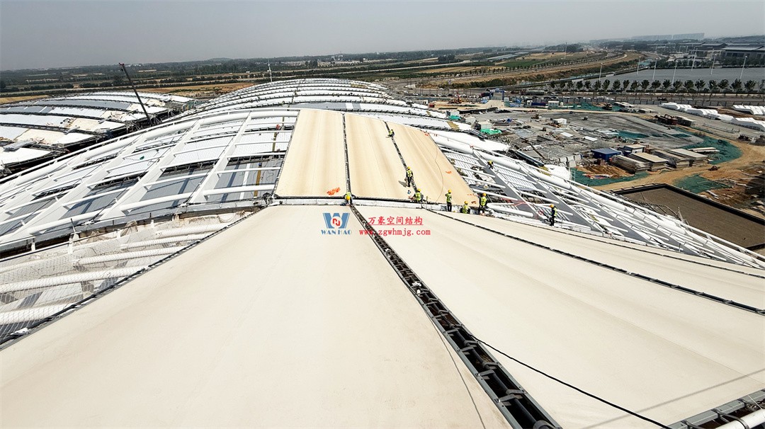 千帆競發(fā)勢如虹｜中原國際會展中心膜結(jié)構(gòu)天幕攻堅實錄，擎起中原會展新地標(biāo)！
