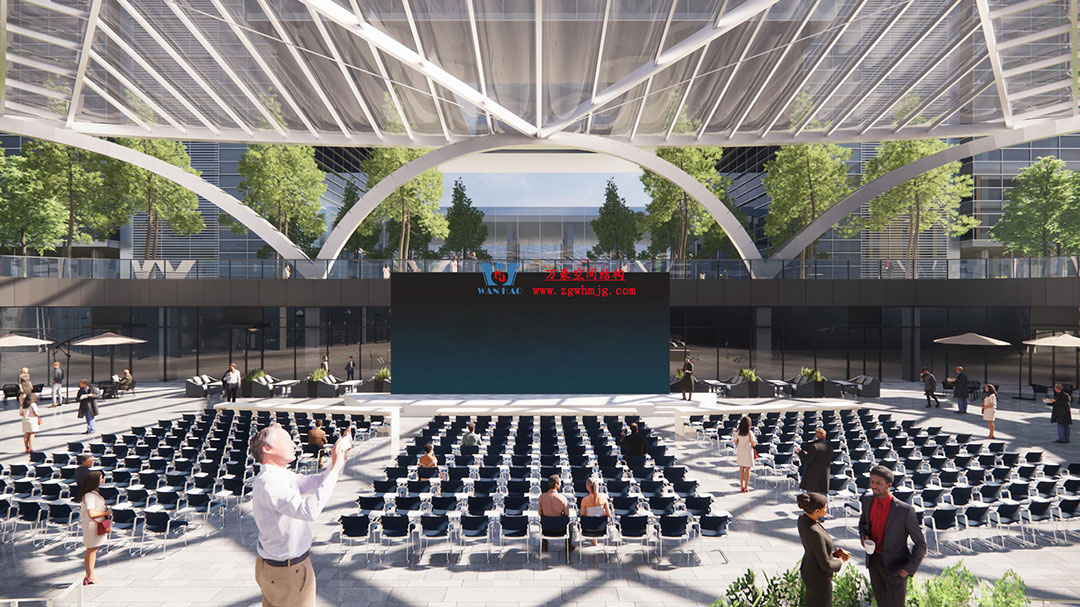 ETFE氣枕膜與雙曲面空間網(wǎng)殼結(jié)構(gòu)結(jié)合是什么樣？一起來一睹真容