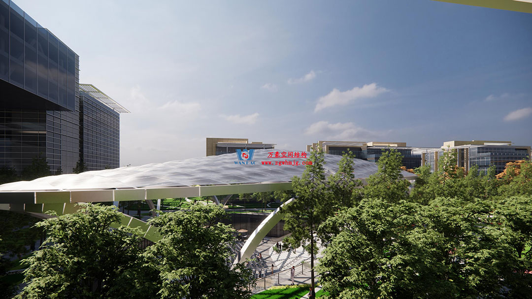 ETFE氣枕膜與雙曲面空間網(wǎng)殼結(jié)構(gòu)結(jié)合是什么樣？一起來一睹真容