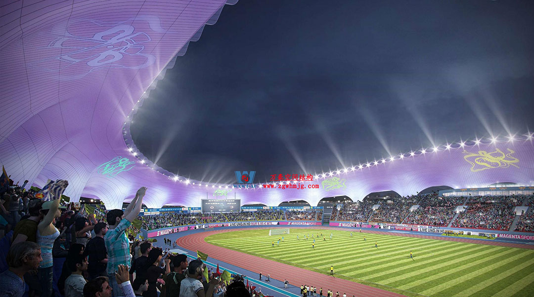 萬(wàn)豪中標(biāo)-山東蓬萊PEFE膜結(jié)構(gòu)體育場(chǎng) 萬(wàn)豪中標(biāo)-山東蓬萊PEFE膜結(jié)構(gòu)體育場(chǎng)