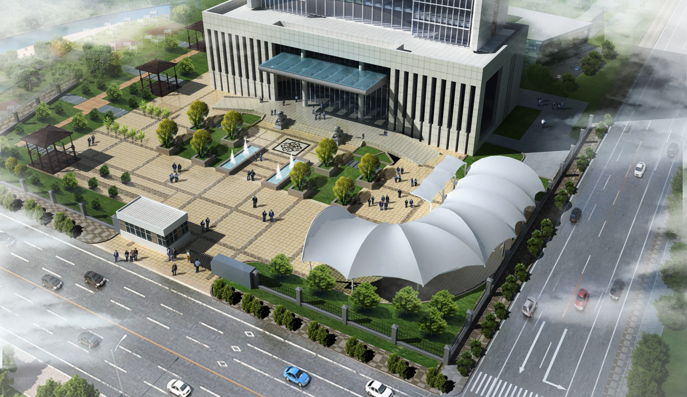 膜結(jié)構(gòu)象山香溢辦公樓